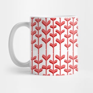 LEAVES PATTERN RED Mug